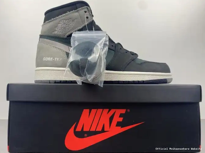 Official Maikesneakers Grey Element DB2889-001 1 Gore-Tex Black Particle Jordan Retro High 0602